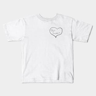 Heart Jeff Goldblum ( black heart for light shirts) Kids T-Shirt